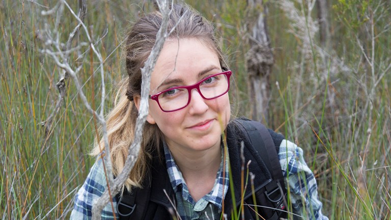 Woman in bushland