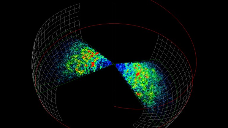 heat vision image of the universe