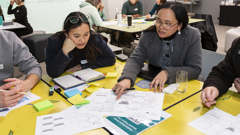 Teachers engage in Design thinking at the Creative Futures Professional Development day at Melbourne Museum 